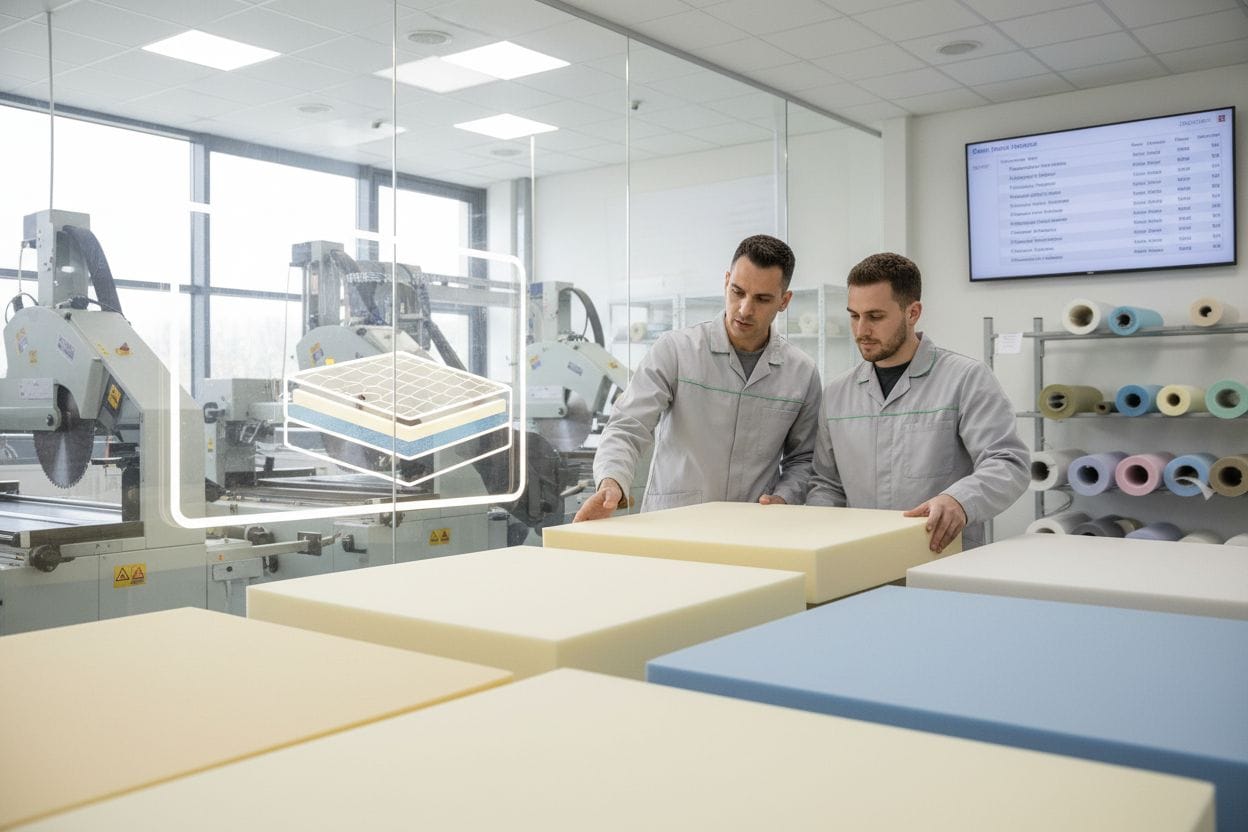 επαγγελματική κατασκευή στρωμάτων αφρού