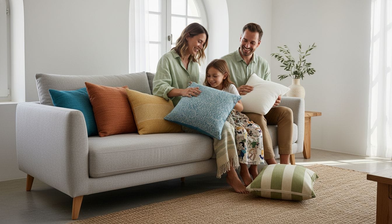 7 είδη διακοσμητικών μαξιλαριών για πρακτική ανανέωση χώρου 1 διακοσμητικά μαξιλάρια σαλόνι